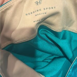 Heroine sport size medium leggings aqua